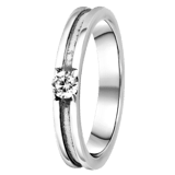Zilveren ring met zirkonia Bali