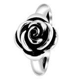 Zilveren ring roos Bali