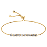Zilveren goldplated tennisarmband met kristal voor dames