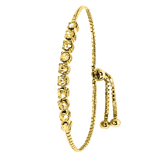 Armband, 925 Silber, vergoldet, Kristall, Colorado
