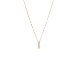 14 Karaat geelgouden ketting met diamant 0,01ct