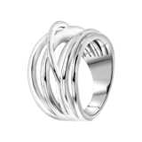 Gerecycled stainless steel ring breed fantasie