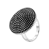 Ring aus Edelstahl breit schwarz