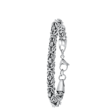 Gerecycled stainless steel armband koningsschakel