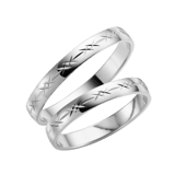 9 karaat witte trouwring Acacia Dames H01W