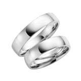 9 karaat witte trouwring Pioenroos Dames H56W