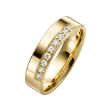 9 Karaat gele trouwring diamant Bluebell Line H77