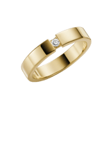 9Karaat gele trouwring diamant Muscari Dames H99