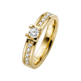 9 karaat gele verlovingsring diamant Bouganville H102
