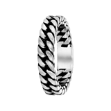 Stainless steel ring schakel mat 7,5mm