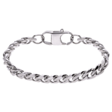 Jungenarmband aus Edelstahl mit Gourmet-Kettenglied