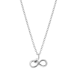 925 Silber Kinderkette mit Infinity-Anhänger BFF