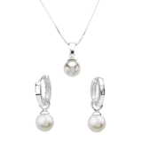 Schmuckset, 925 Silber, Perle