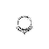 Stainless steel helixpiercing ring dots