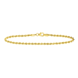 14 Karaat geelgouden armband koord