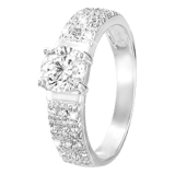 Zilveren ring met zirkonia