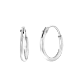 Zilveren oorringen 10mm voor dames