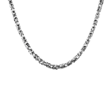 Gerecycled zilveren herenketting koningsschakel
