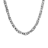 Gerecycled zilveren herenketting koningsschakel