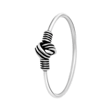 Zilveren ring knoop Bali