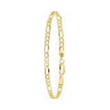 9 Karaat armband figaro diamond cut