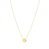 Kette aus 375 Gold mit Anhänger, rund, 1 cm