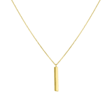 9 Karaat ketting met hanger bar 2cm