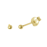 Ohrringe aus 375 Gold, Kugel, 2 mm