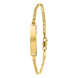 9 Karaat kinder plaat-armband 15cm