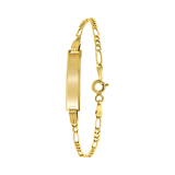 9 Karaat kinder plaat-armband 15cm