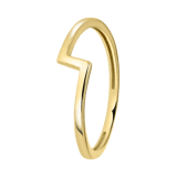 14 Karaat geelgouden ring schicht