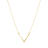 14 karaat gouden ketting v voor dames