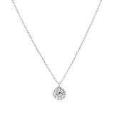 Halskette & Anhänger, 925 Silber, Kugel, Kristall