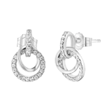 Ohrringe aus 925 Silber mit Scheiben aus Zirkonia