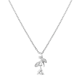 Kette & Anhänger, 925 Silber, Rose, Zirkonia