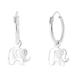Zilveren oorbellen olifant