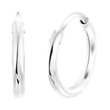 925 Silber Ohrringe, 15 mm