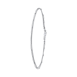Fußkettchen aus 925 Silber mit doppelten Kügelchen