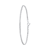 Gerecycled zilveren armband dubbele gourmetschakel