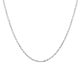 Gerecycled zilveren ketting fantasie schakel voor dames