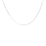 Gerecycled zilveren ketting schakel slang
