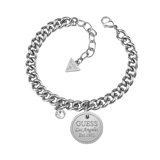 Guess-Armband, Edelstahl, mit rundem Anhänger