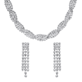 Red Carpet Byoux-Set aus Kette und Ohrringen