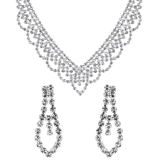 Bijoux-Set Red Carpet, Kette und Ohrringe