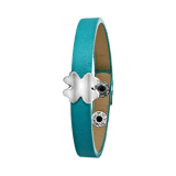 Byoux-Armband mit türkisem, vierblättrigem Kleeblatt