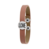 Byoux-Armband, hellrosa, Love
