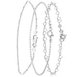 Set mit 3 Armbändern aus 925 Silber