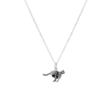 Halskette aus 925 Silber mit Leoparden-Anhänger