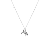 Halskette aus 925 Silber mit Schildkröten-Anhänger