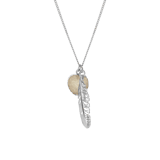 Silberfarbene Byoux-Kette Druzy